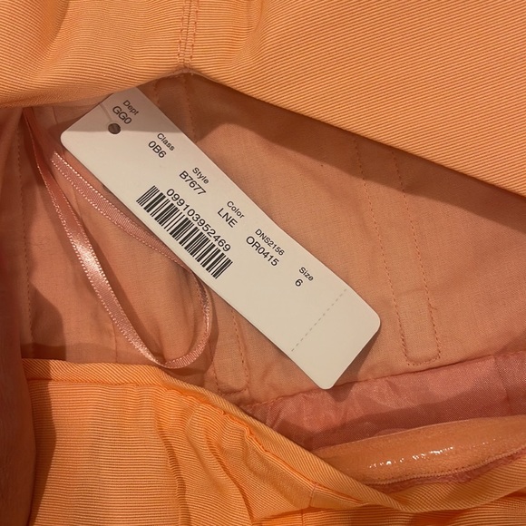 J.CREW strapless nectarine color dress size 6 NWT - Picture 3 of 7
